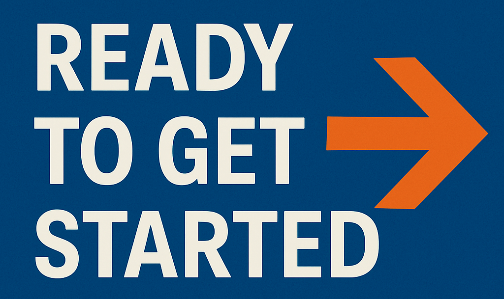Ready to get started image with arrow